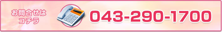 お問合せはコチラ 043-290-1700